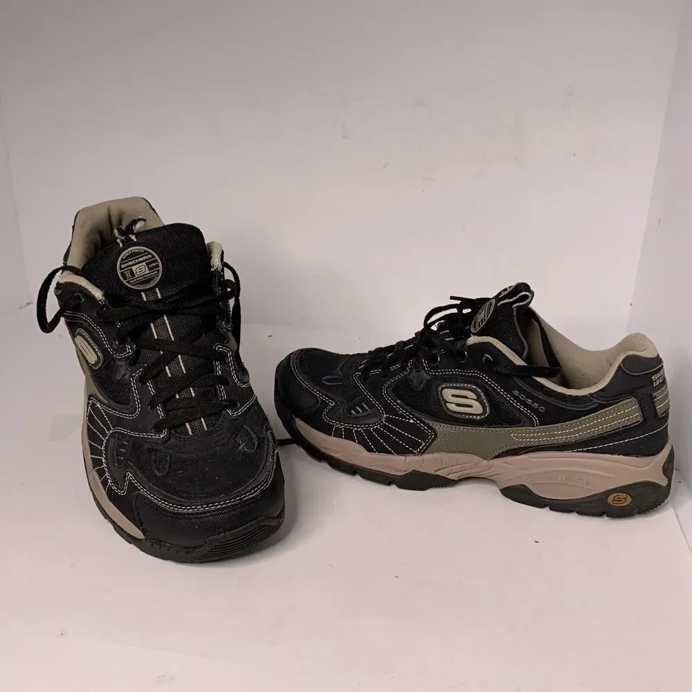 Skechers Sport Mens 50650 Sparta Black Brown Training Sneaker Size‎ 13 Lace Up